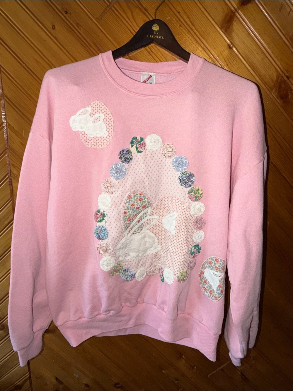 Vintage GRANDMA embellished bunny sweatshirt size XL
